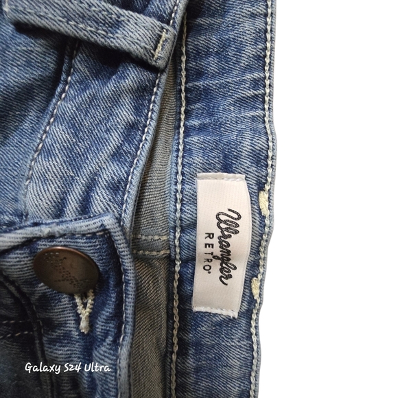 Wrangler Women's Straight Leg Blue Jeans - Picture 5 of 6